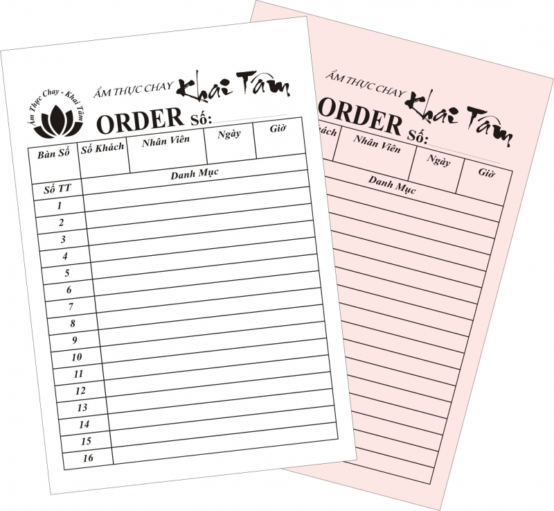 In phiếu order